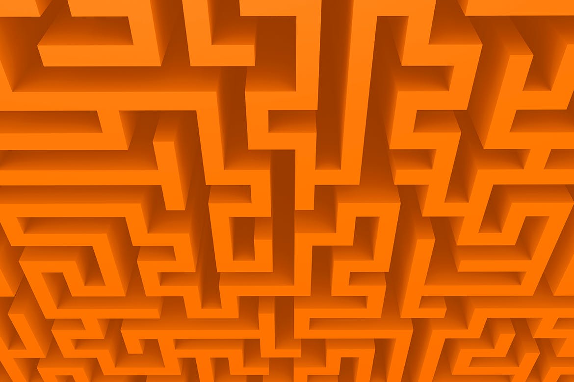 10款无尽迷宫3D几何抽象图形背景素材 Endless Maze 3D Background Set插图8