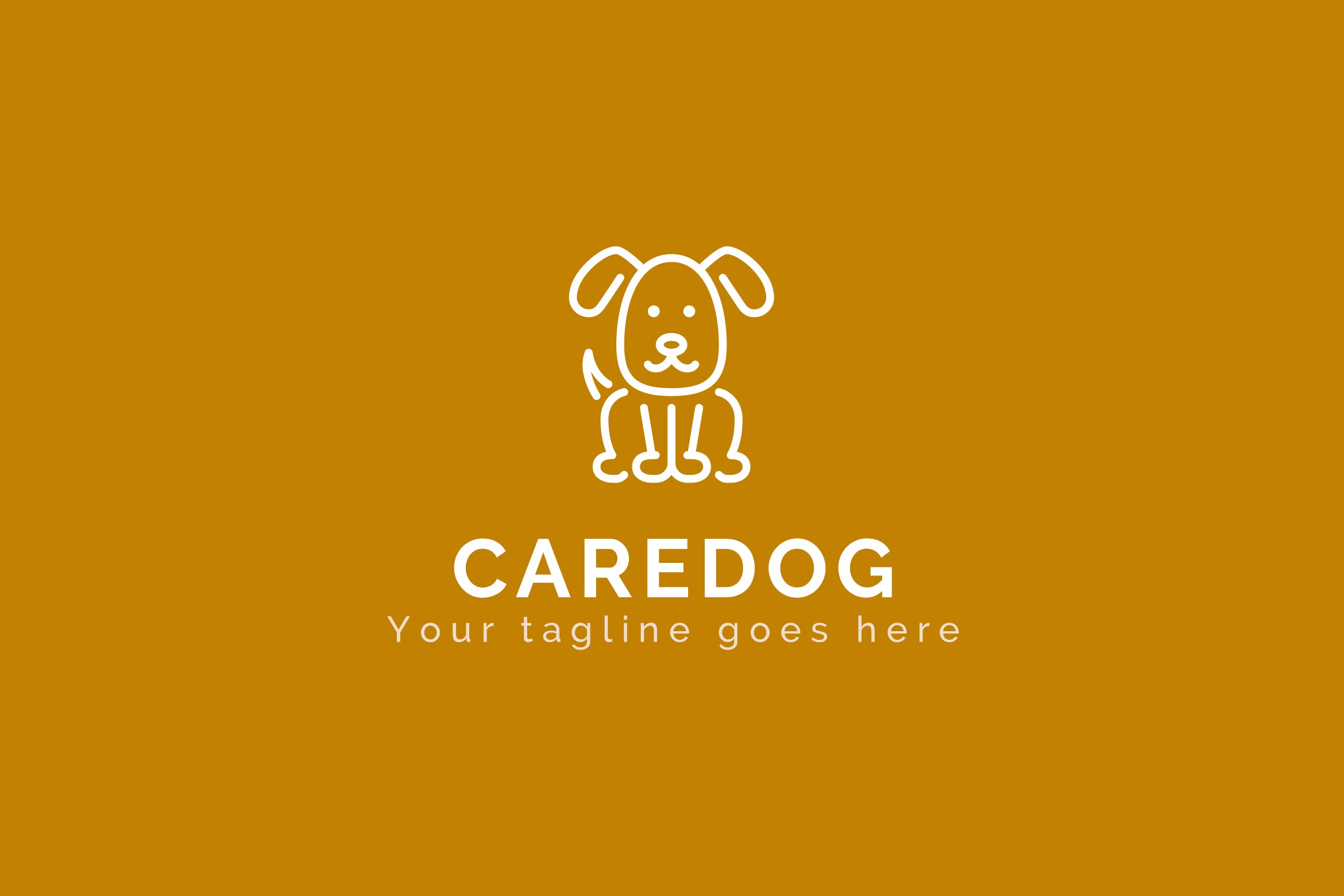 看护犬动物Logo设计第一素材精选模板 Caredog – Animal Logo Template插图
