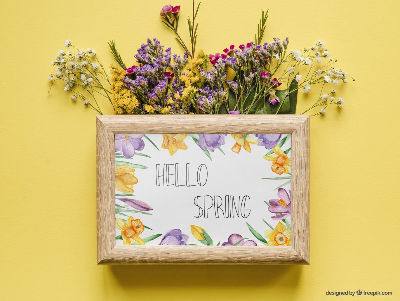 春季花卉水彩素材套装 Watercolor spring flowers collection插图(9)