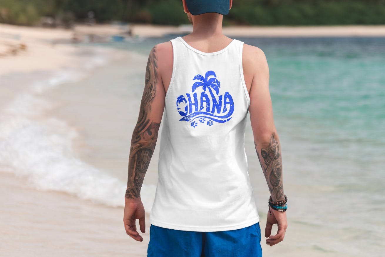 度假系列-休闲服装印花图案设计展示样机大洋岛精选v1 T-Shirt Mockup Vacation Edition Vol. 1插图6