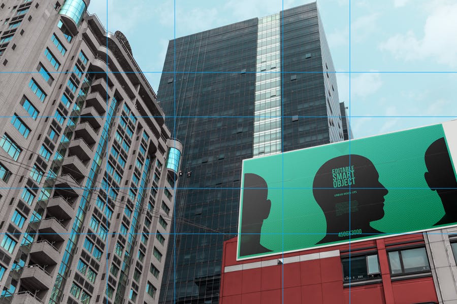 城市海报广告牌设计效果图预览样机蚂蚁素材精选模板#6 Urban Poster / Billboard Mock-up – Huge Edition #6插图(1)