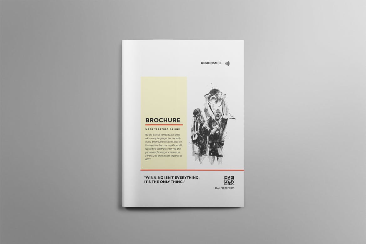 极简主义设计风格品牌/公司/商店宣传画册设计模板 Brochure插图8