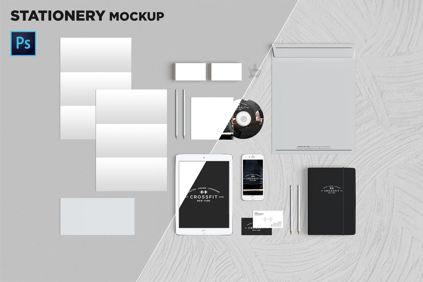 品牌VI标识设计企业办公文具大洋岛精选模板06 Brand Identity / Stationery Mockup 06插图 品牌VI标识设计企业办公文具大洋岛精选模板06 Brand Identity / Stationery Mockup 06插图