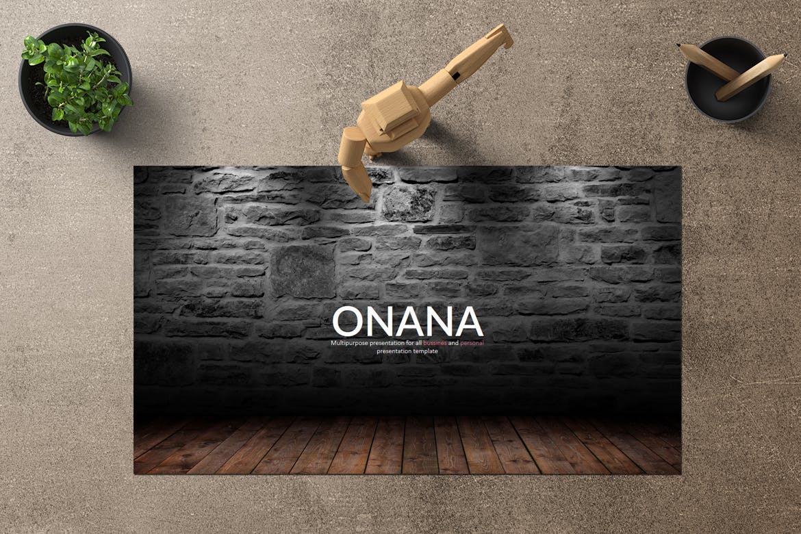 创意信息图表企业介绍谷歌幻灯片设计模板 Onana Google Slides插图1