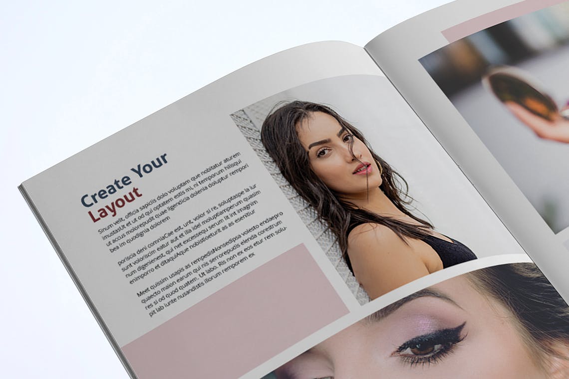 女性时尚服饰产品画册第一素材精选Lookbook设计模板 Fashion Lookbook Template插图(7)