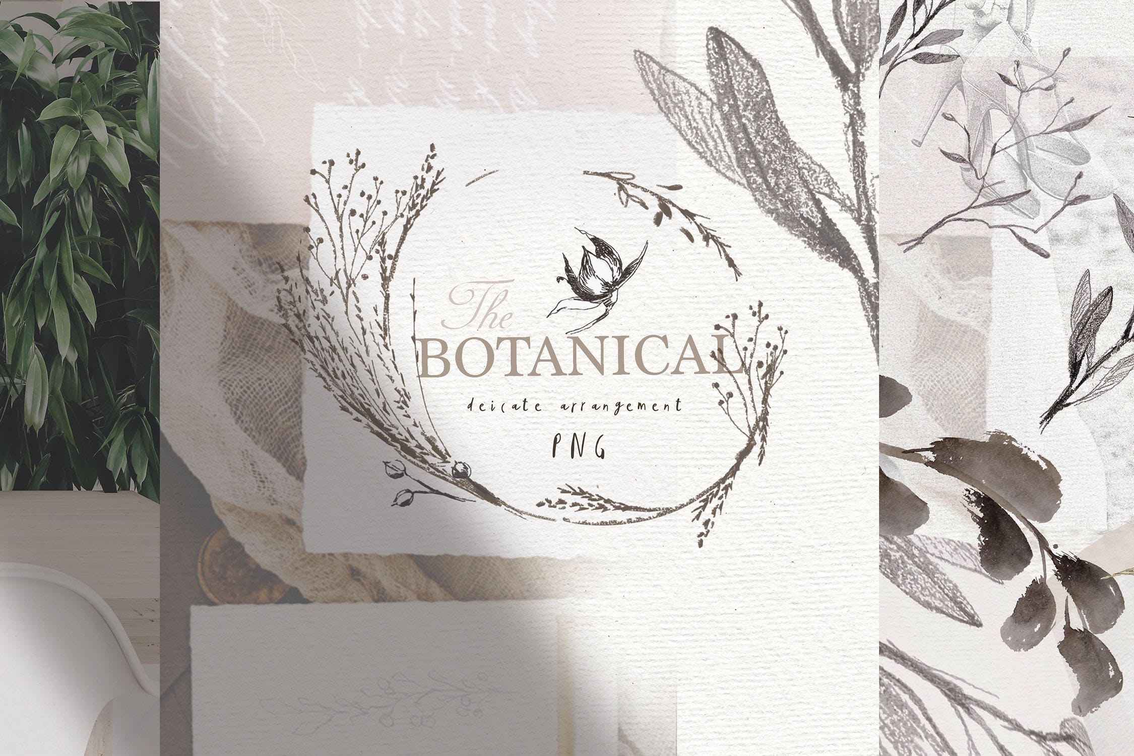 优雅风格植物Logo标志元素设计素材v3 BOTANICAL LOGO ELEMENTS vol.3插图9