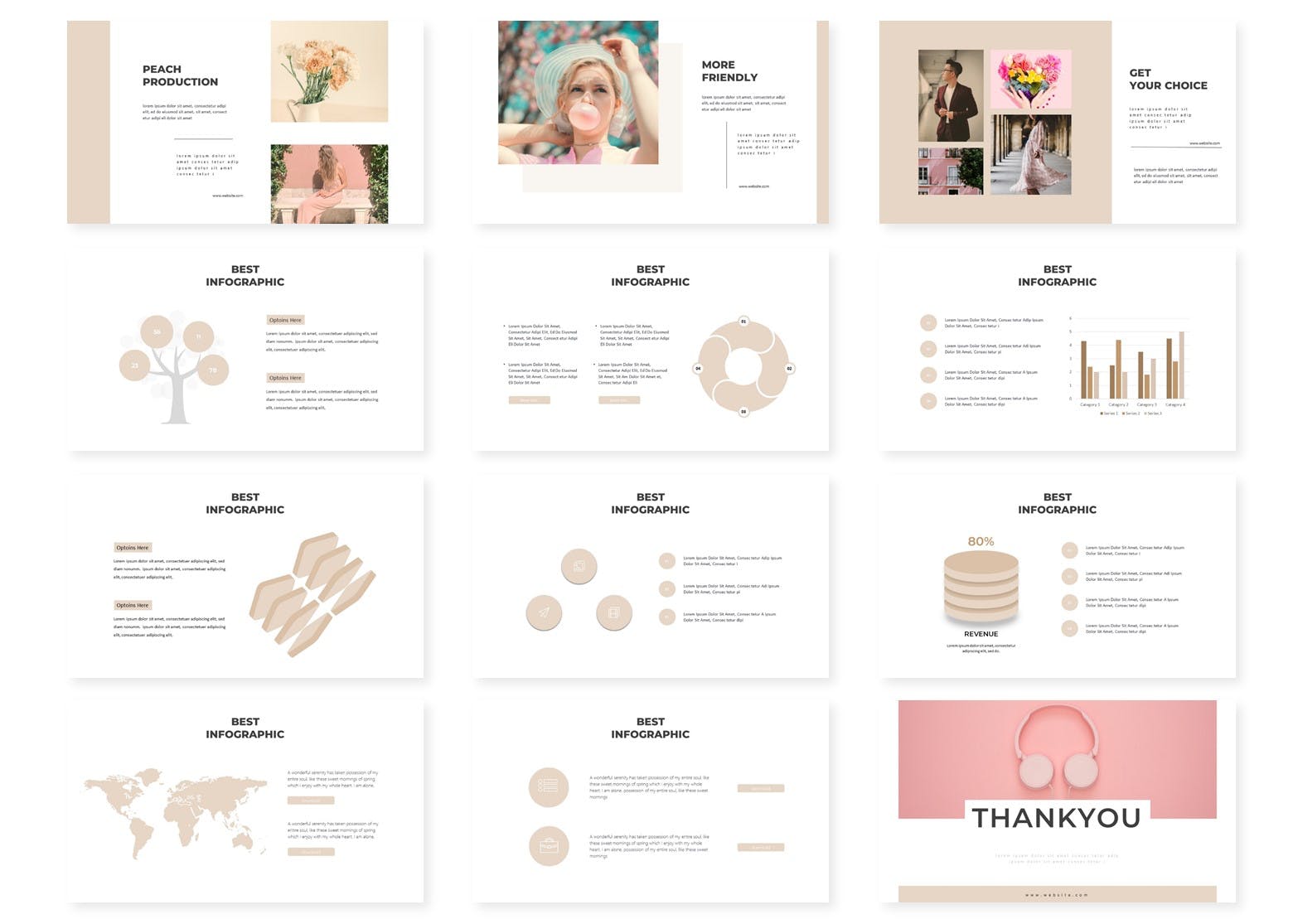 粉色系女性主题谷歌幻灯片设计模板 Seasone | Google Slides Template插图3