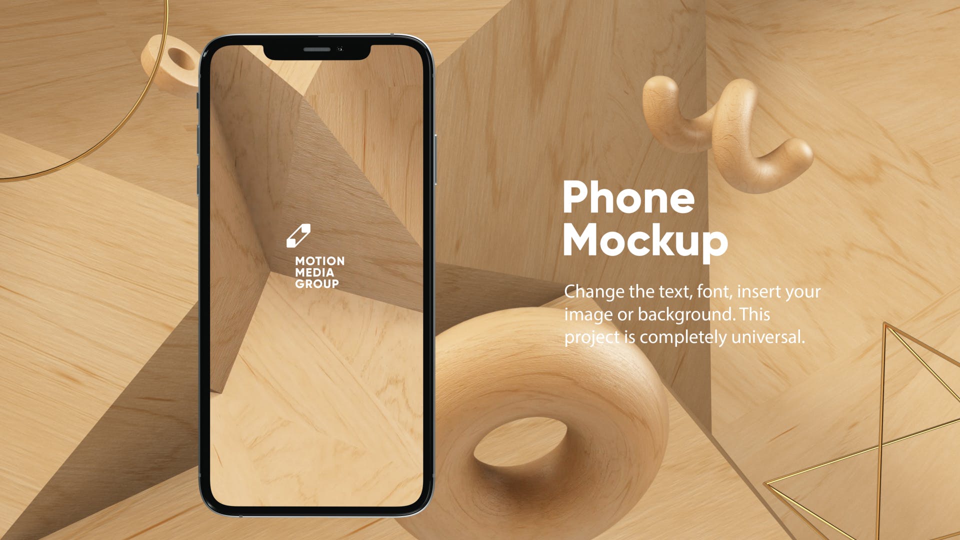 优雅时尚风格3D立体风格iPhone手机屏幕预览蚂蚁素材精选样机 10 Light Phone Mockups插图(3)