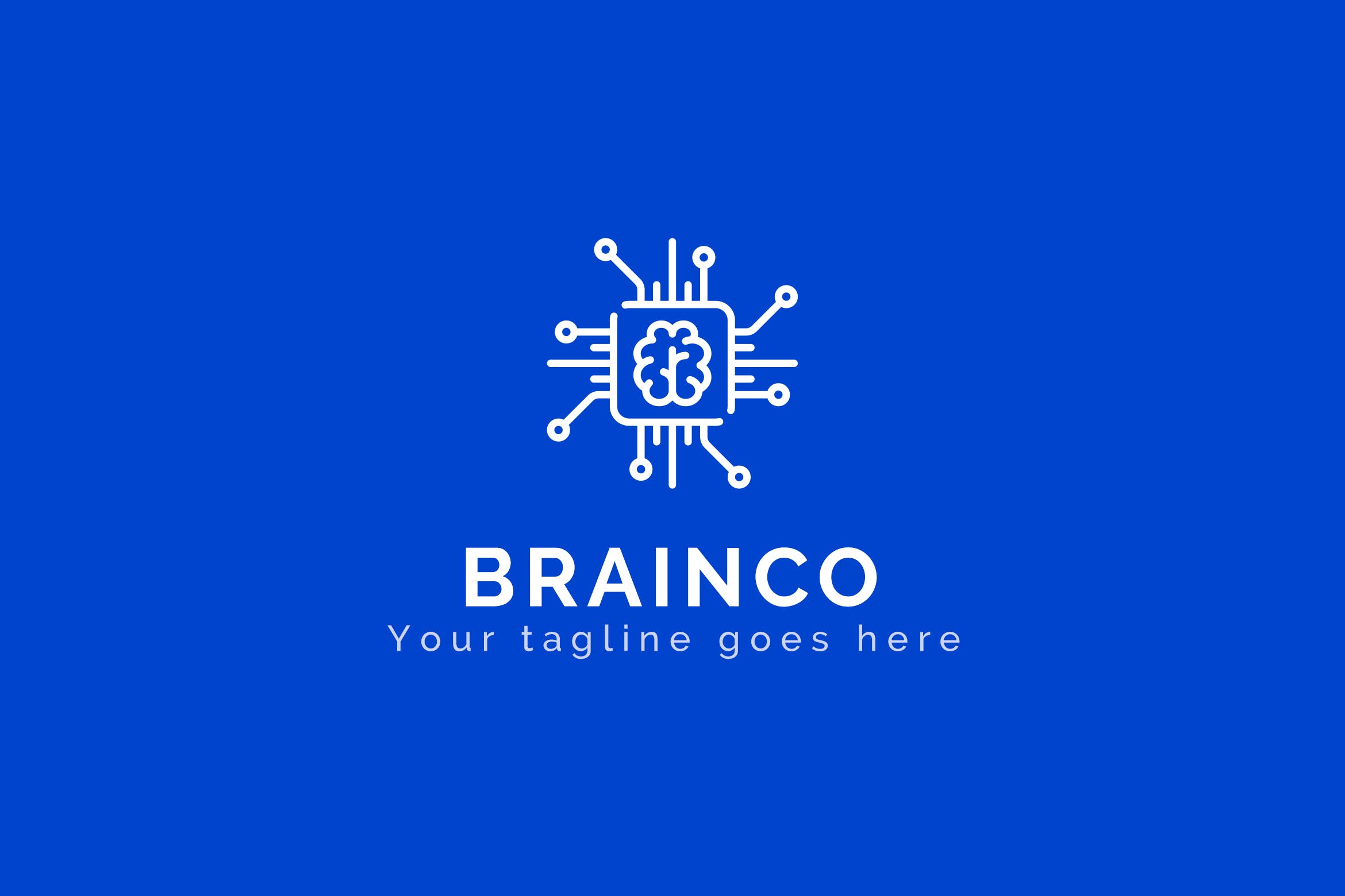 数字大脑抽象商标品牌Logo设计蚂蚁素材精选模板 Brainco – Abstract Logo Template插图