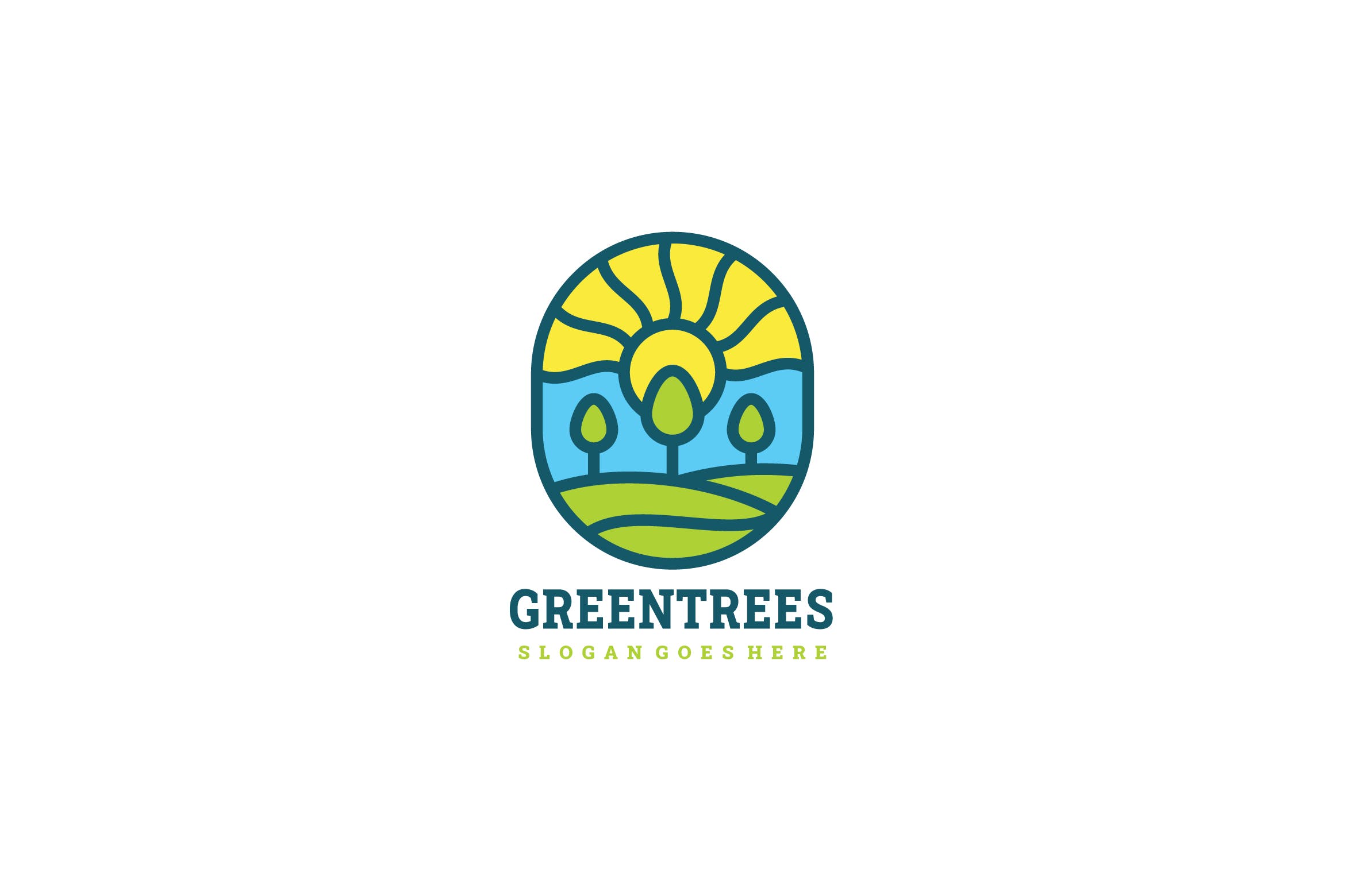 环保绿色自然简约图形Logo设计蚂蚁素材精选模板 Green Nature Logo插图