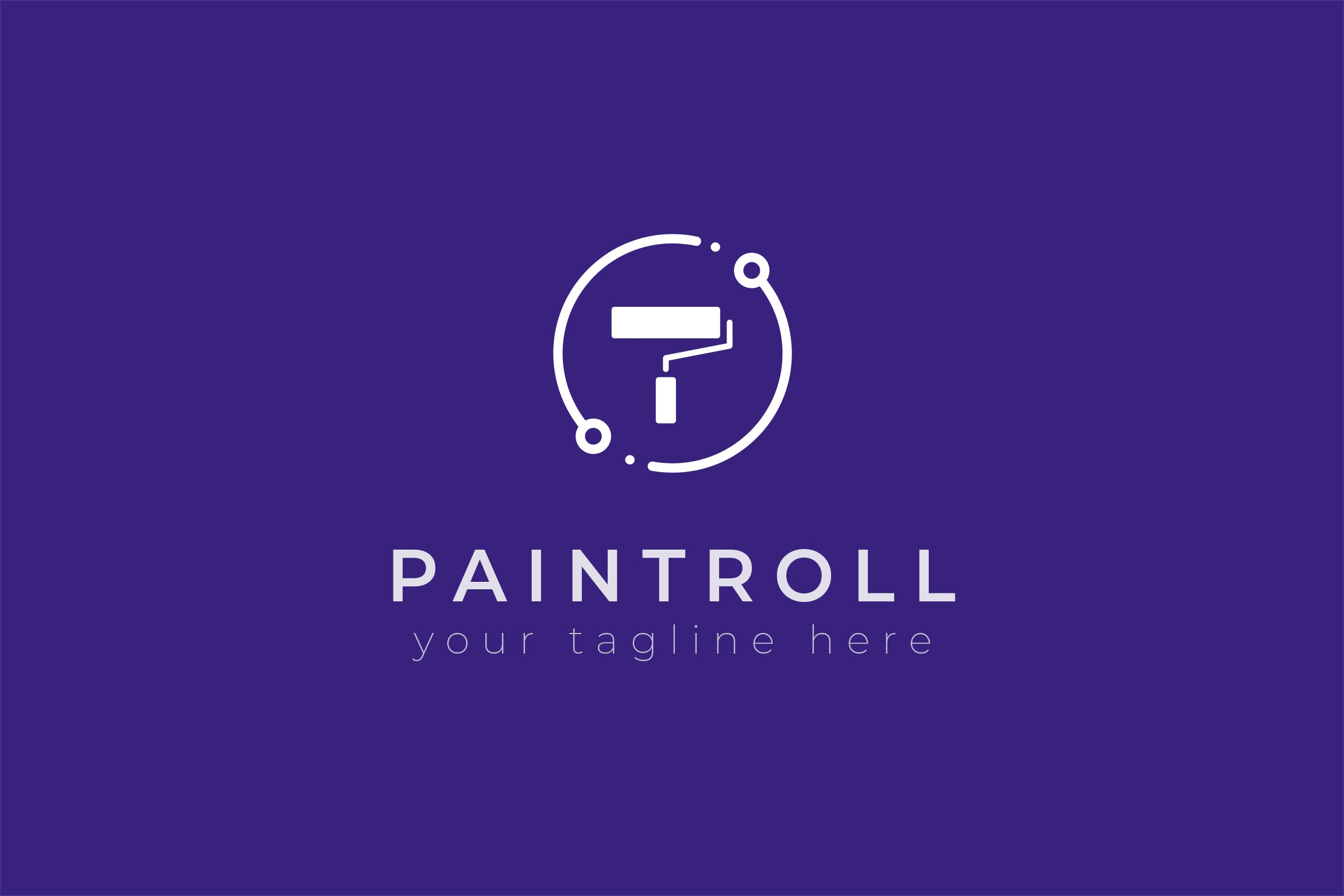 油漆品牌油漆滚刷图形Logo设计蚂蚁素材精选模板 Paintroll – Premium Logo Template插图