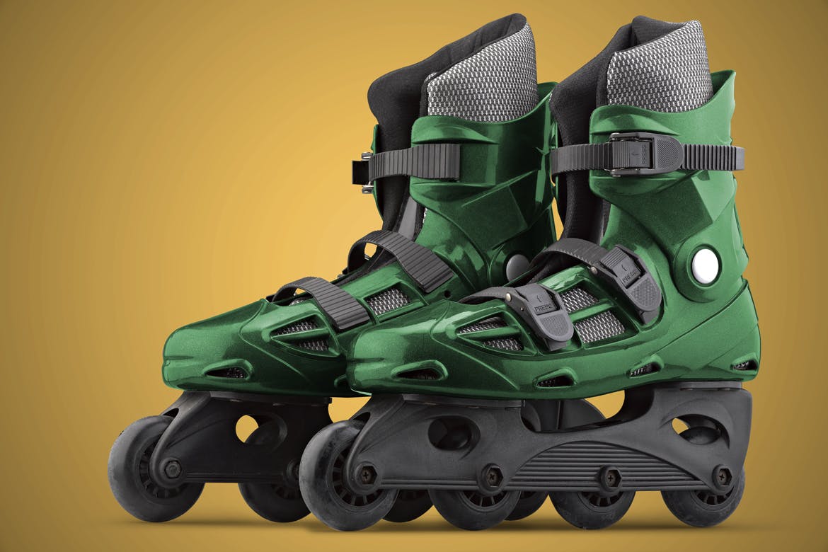 旱冰鞋溜冰鞋外观设计样机蚂蚁素材精选模板 Roller_Skate-Mockup插图(7)