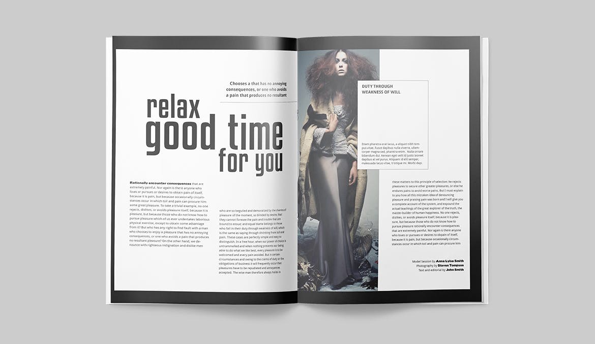 时尚/摄影/服装主题第一素材精选杂志设计INDD模板 Magazine Template插图(6)
