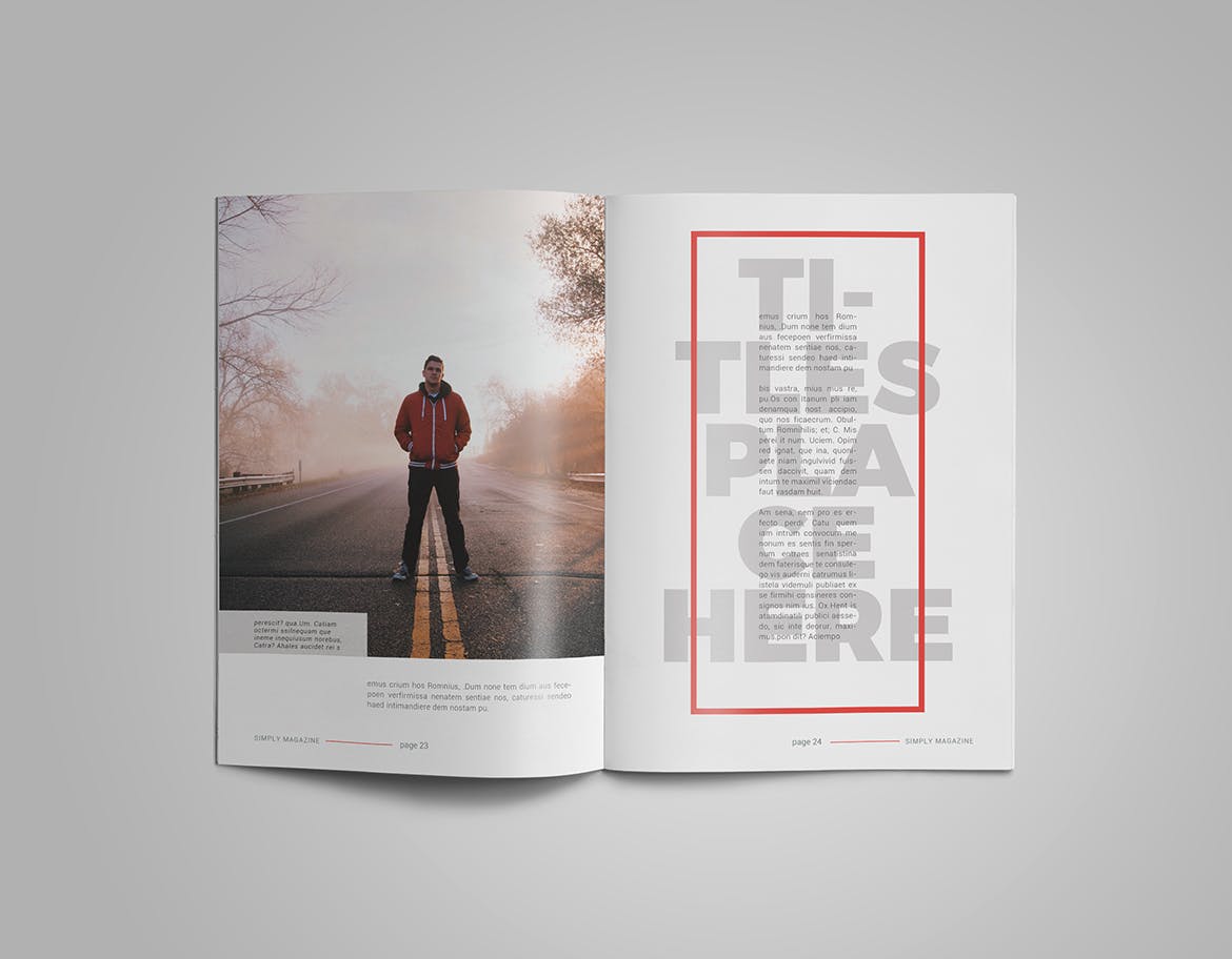 人物采访人物专题第一素材精选杂志排版设计InDesign模板 InDesign Magazine Template插图(11)
