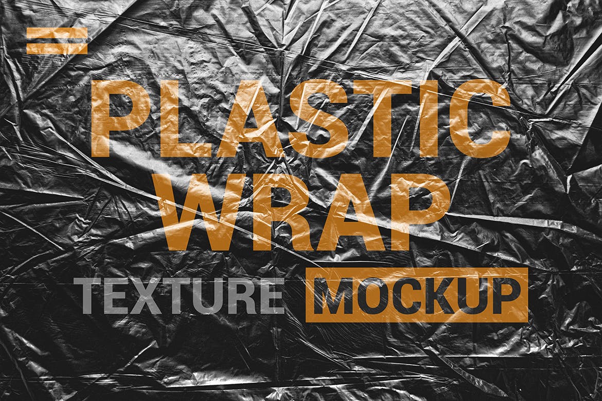 透明塑料包装纹理效果一键套用PSD模板 Transparent Plastic Wrap Texture Mockup插图7