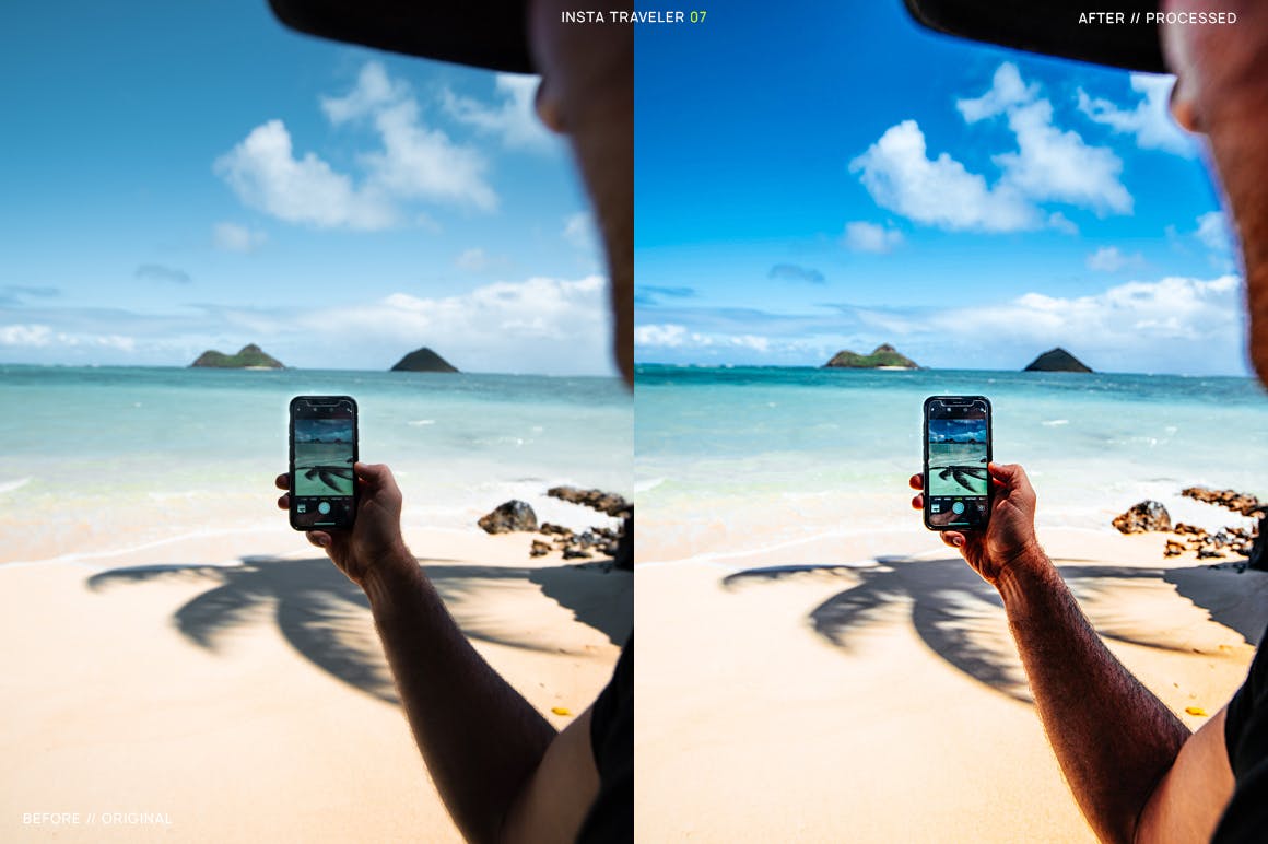 15款Instagram社交旅行照片滤镜风格大洋岛精选LR预设 15 Instagram Traveler Ligtroom Presets + Mobile插图7