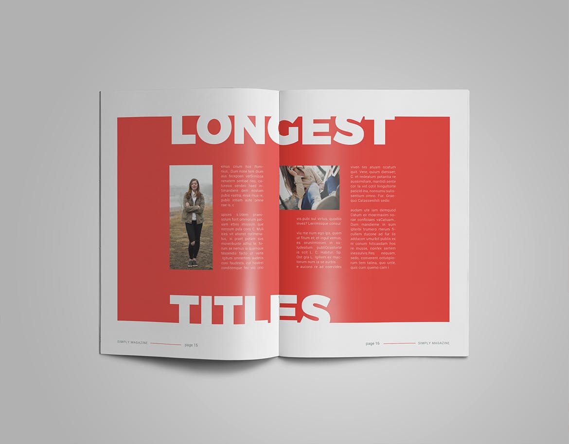 人物采访人物专题第一素材精选杂志排版设计InDesign模板 InDesign Magazine Template插图(7)
