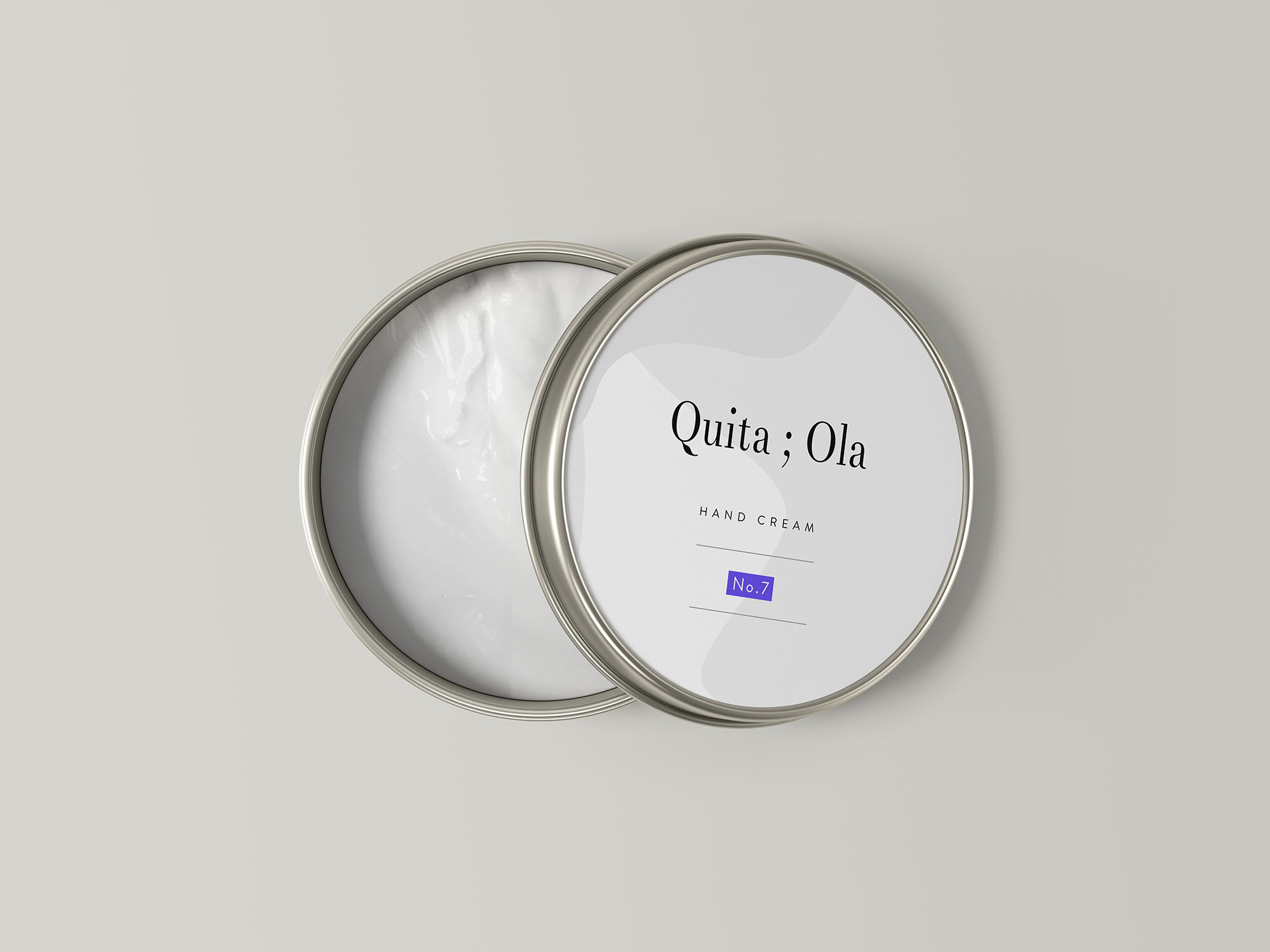 圆形护手霜盒产品外观设计大洋岛精选 Hand Cream Jar Mockup插图