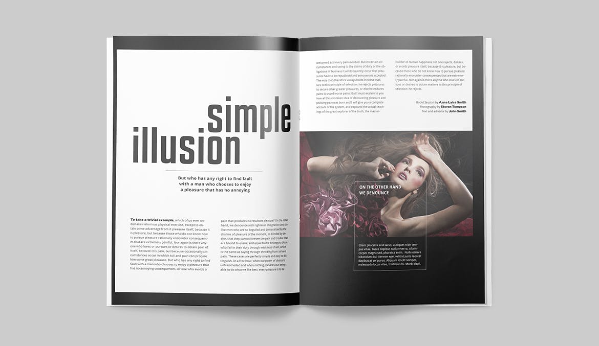 时尚/摄影/服装主题蚂蚁素材精选杂志设计INDD模板 Magazine Template插图(5)