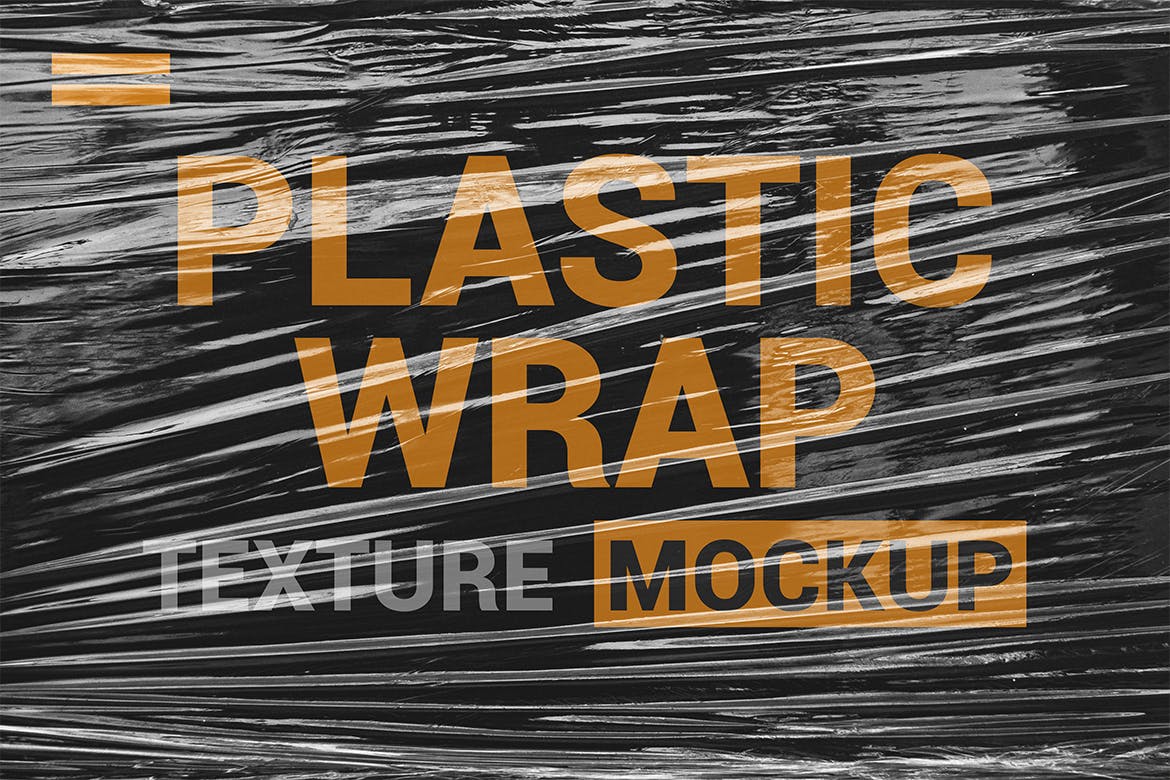 透明塑料包装纹理效果一键套用PSD模板 Transparent Plastic Wrap Texture Mockup插图5