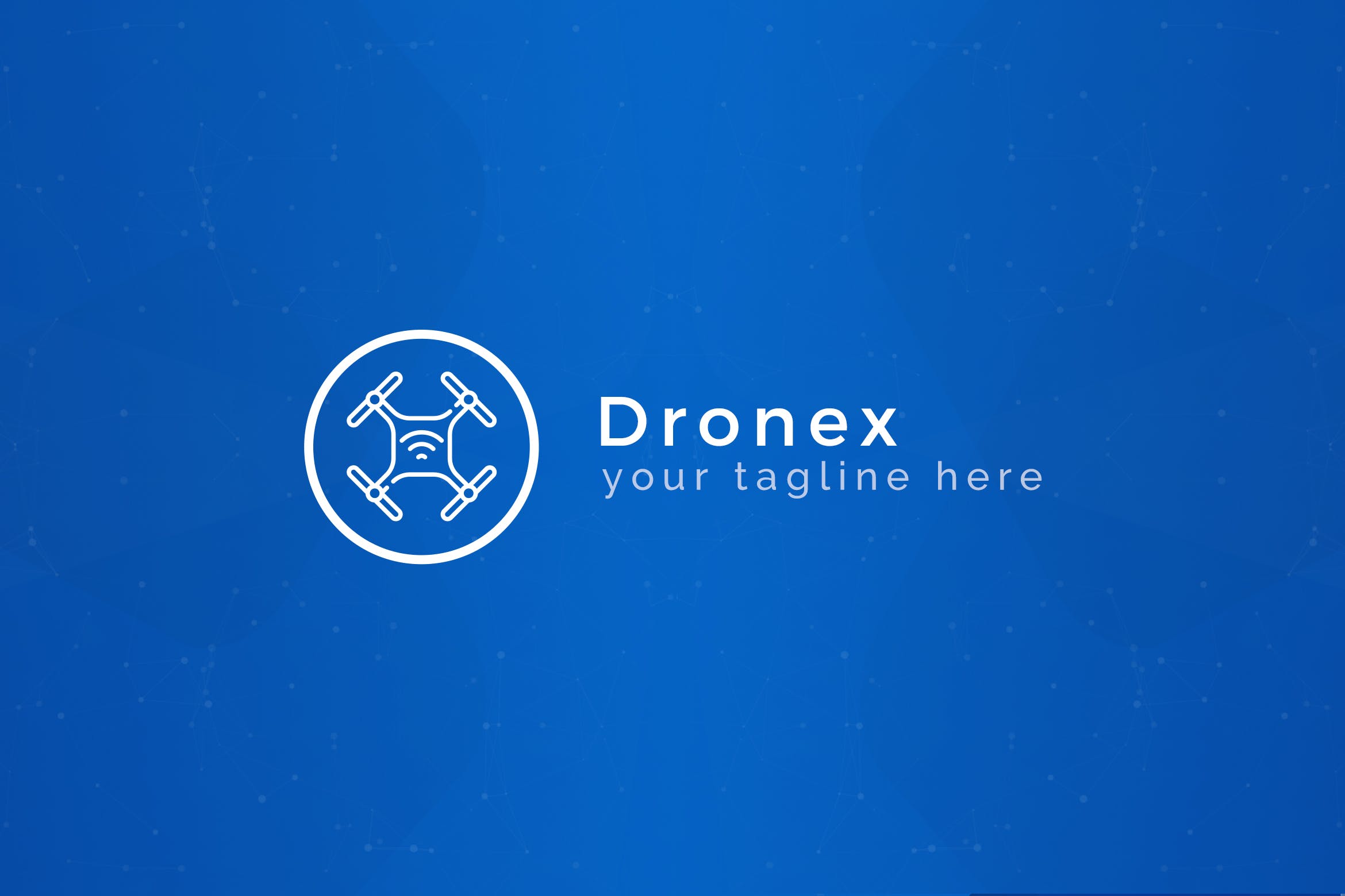 无人机品牌Logo设计蚂蚁素材精选模板 Dronex – Premium Drone Logo Template插图