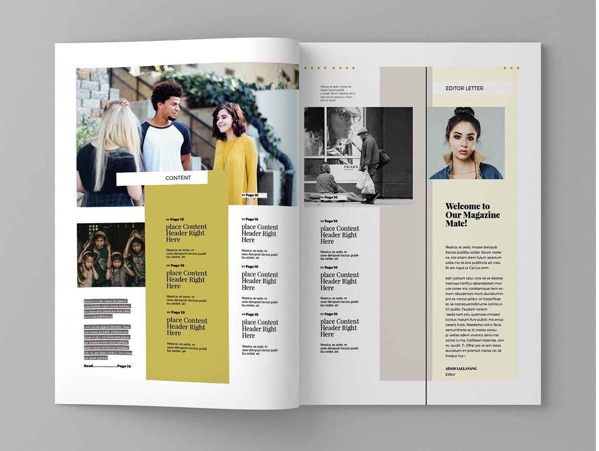 时尚企业第一素材精选杂志排版设计模板 Monarc – Magazine Template插图(2)