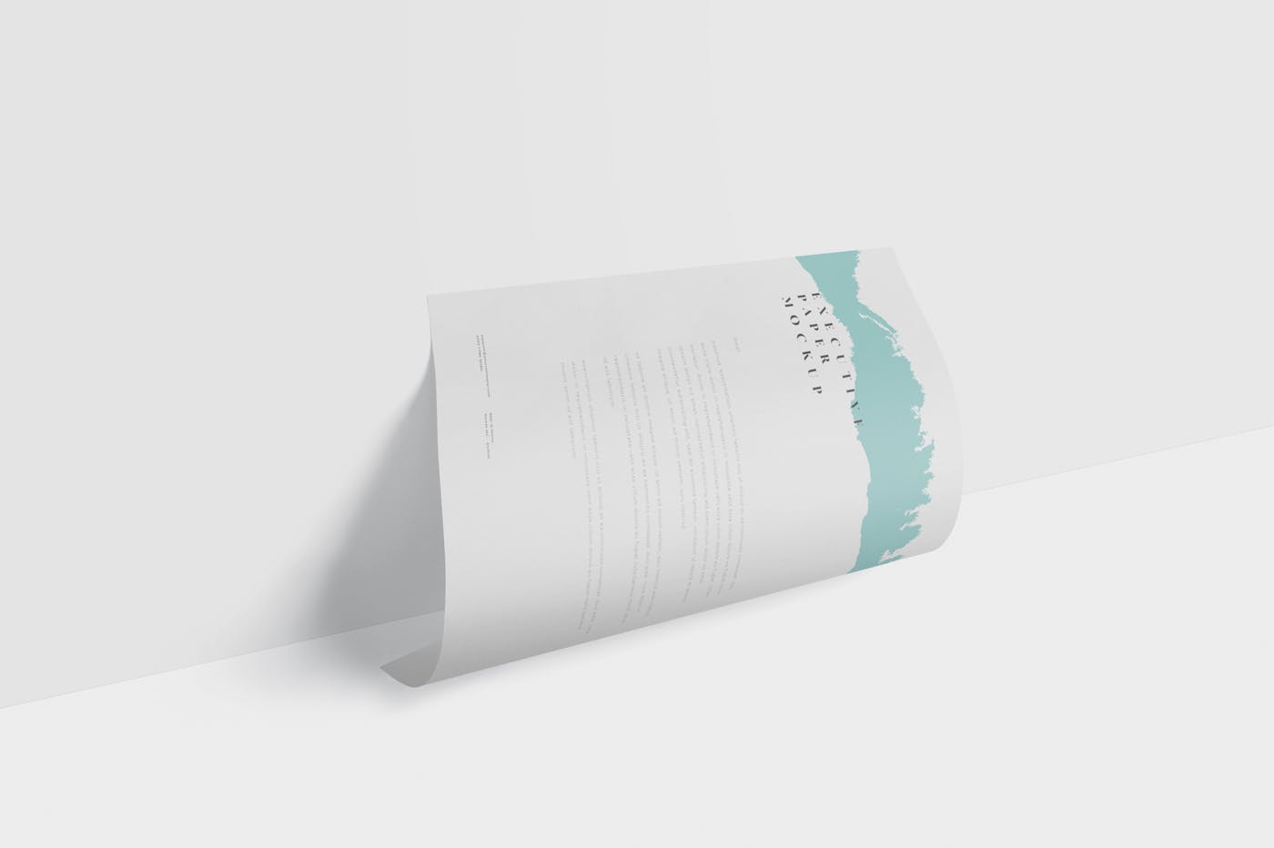 企业宣传单张设计效果图样机第一素材精选 Executive Paper Mockup – 7×10 Inch Size插图(4)