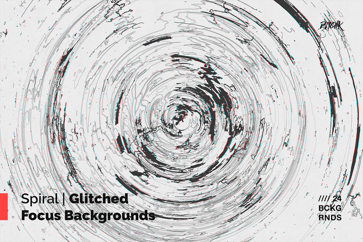 螺旋式聚焦高清第一素材精选背景素材 Spiral | Glitched Focus Backgrounds插图(5)