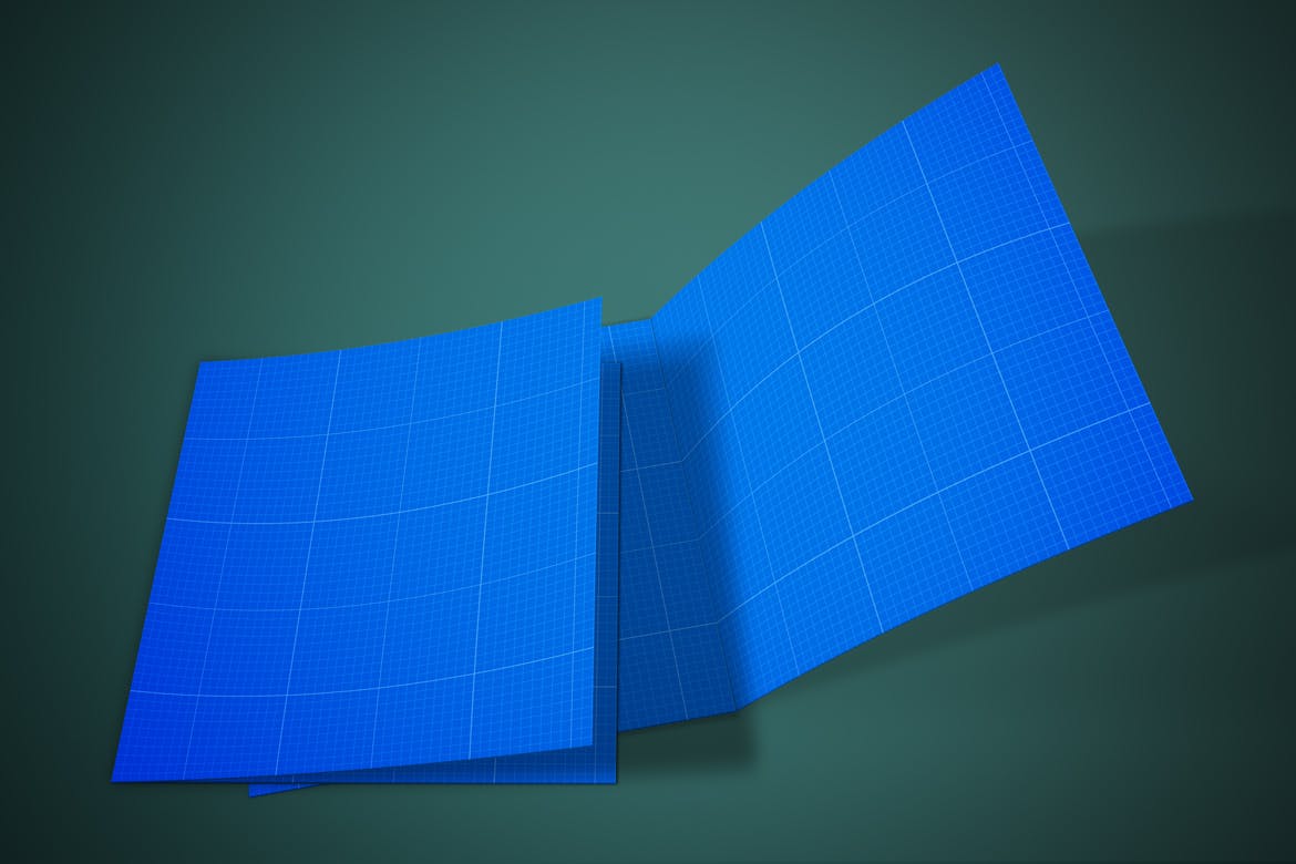 DieCut裁切工艺折叠卡片设计图蚂蚁素材精选 DieCut Bi-Fold Card Mockup插图(10)