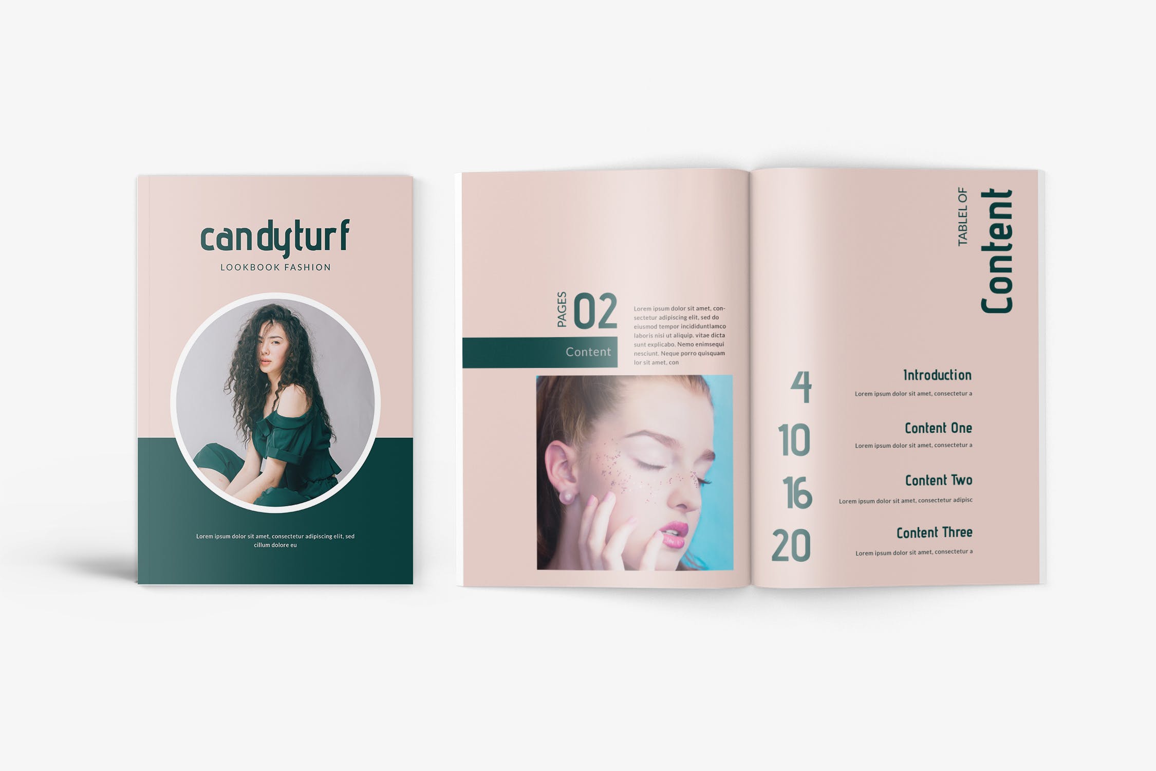 时尚服饰品牌产品第一素材精选目录设计模板 Candyturf Fashion Lookbook Catalogue插图