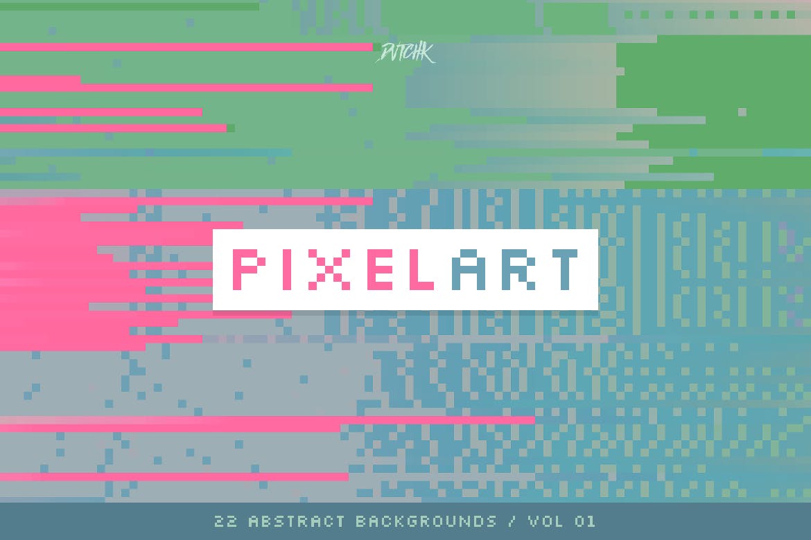 像素艺术彩色第一素材精选背景素材v1 Pixel Art | Colorful Backgrounds | V. 01插图(6)