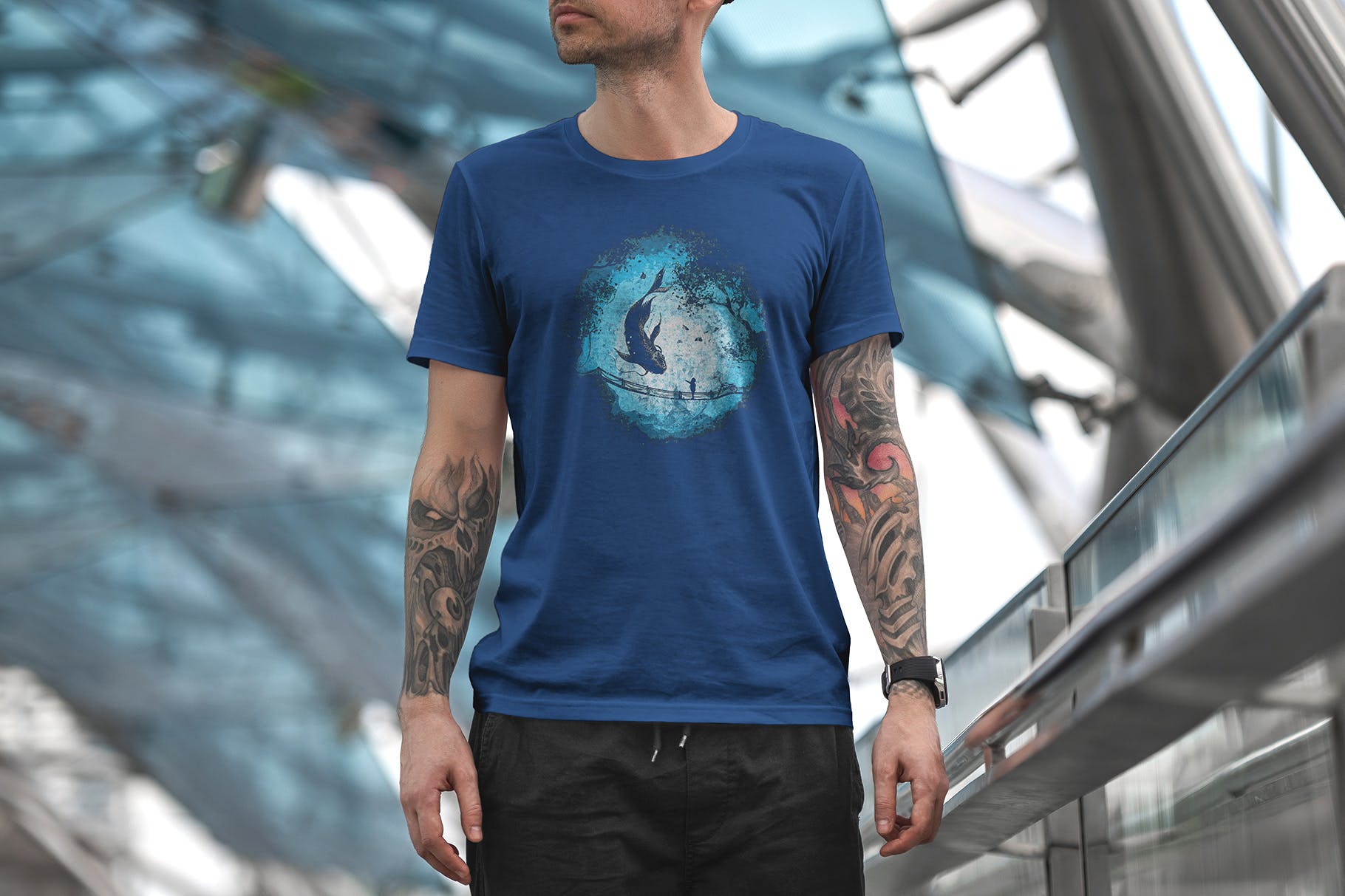 城市系列-印花T恤产品展示样机大洋岛精选模板v6 T-Shirt Mockup Urban Edition Vol. 6插图3