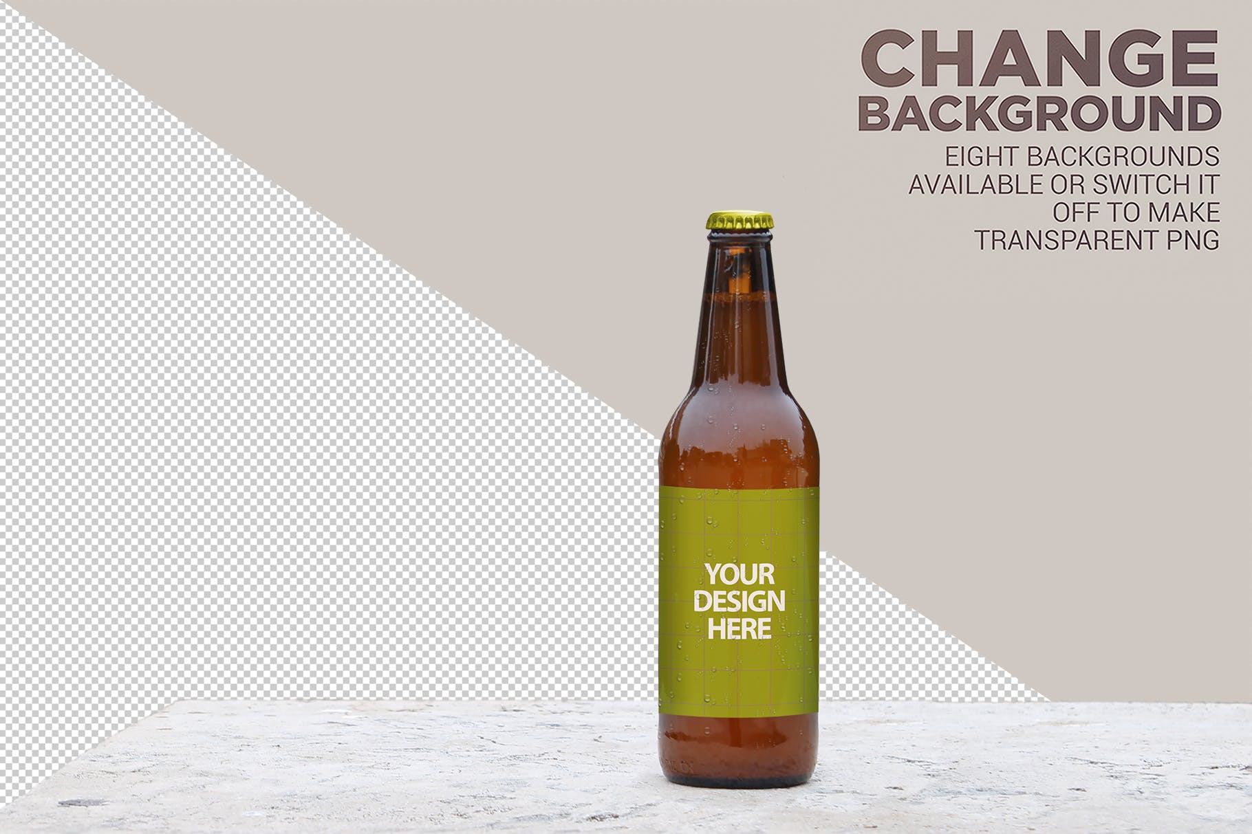 50cl啤酒瓶外观设计预览蚂蚁素材精选 50cl Garage Beer Mockup插图(5)