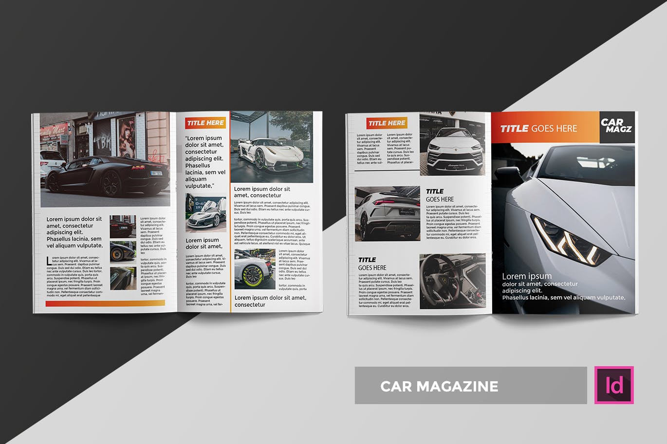 汽车主题第一素材精选杂志设计InDesign模板 Car | Magazine Template插图(1)