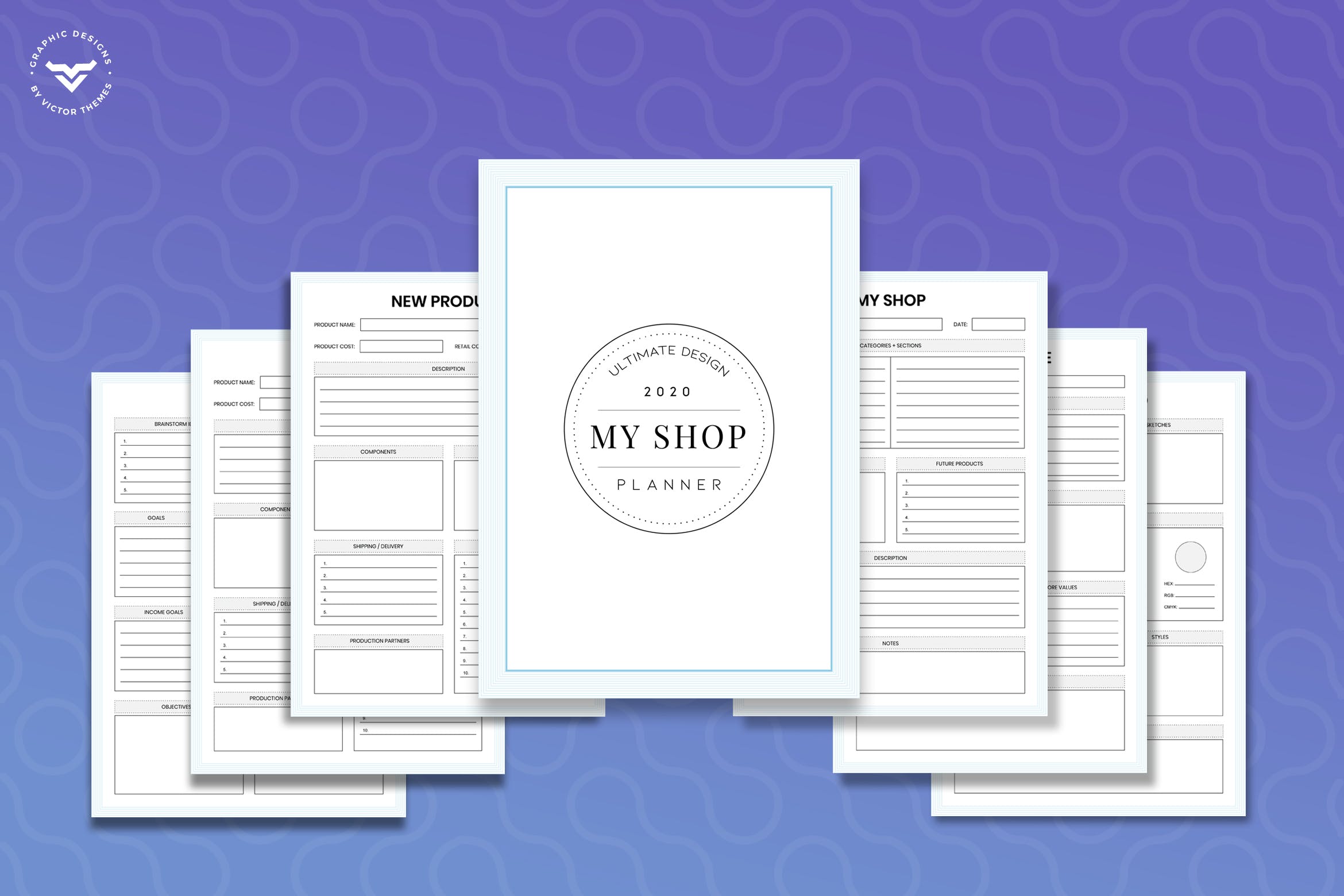 店铺策划书策划方案设计模板 Shop Planner插图