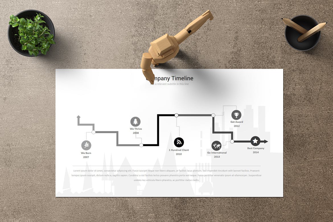 企业历史/企业介绍谷歌幻灯片设计模板 Telolet Google Slides插图3