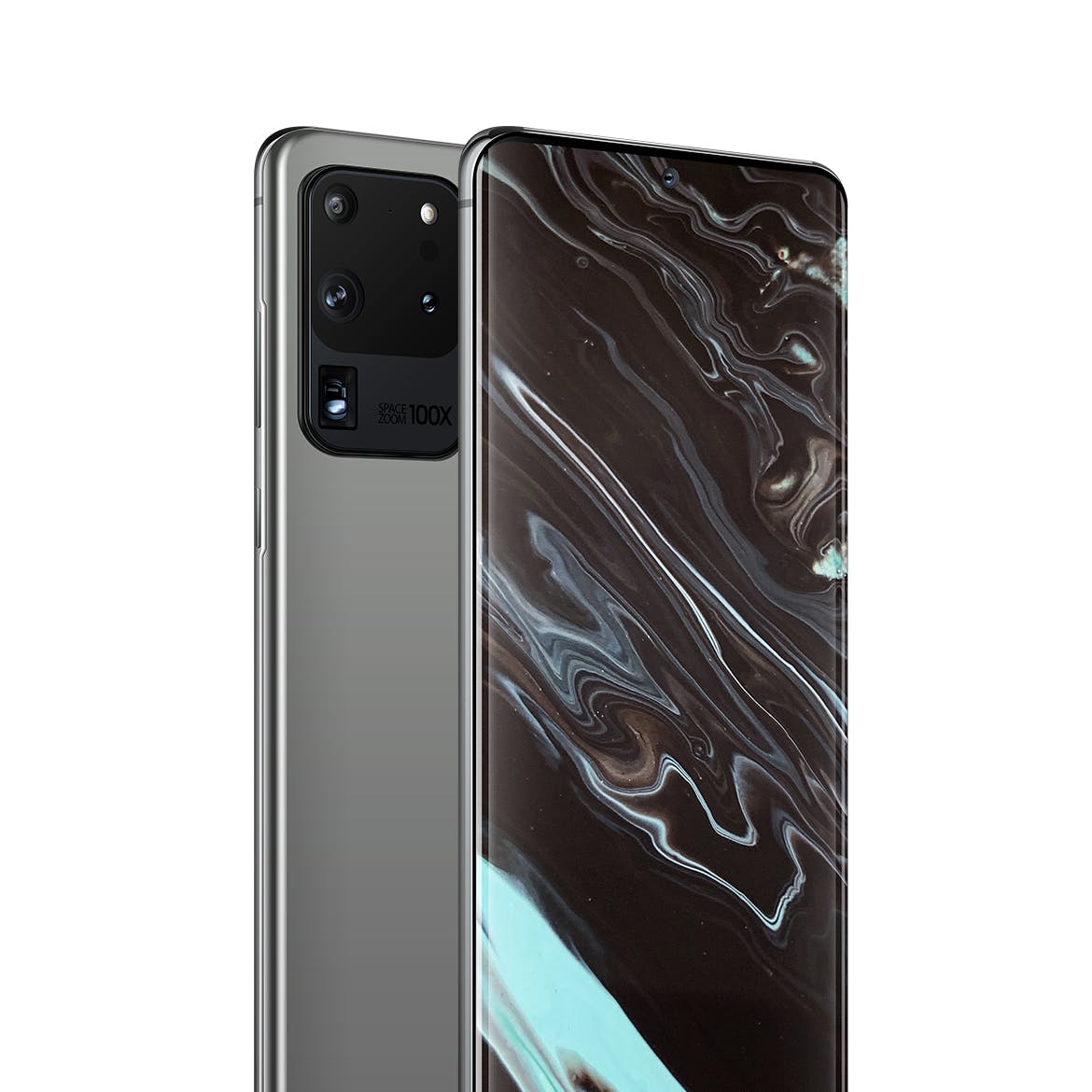三星Galaxy S20 Ultra智能手机UI设计屏幕预览大洋岛精选样机 S20 Ultra Layered PSD Mockups插图1