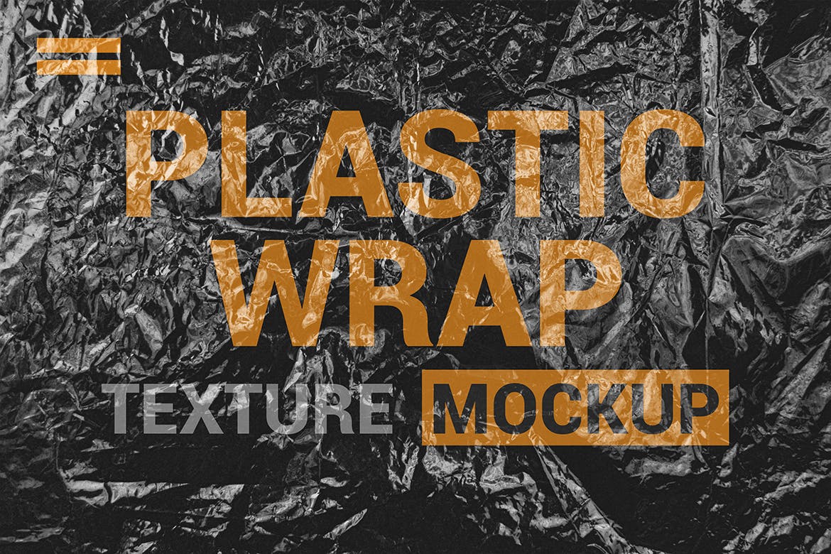 透明塑料包装纹理效果一键套用PSD模板 Transparent Plastic Wrap Texture Mockup插图8
