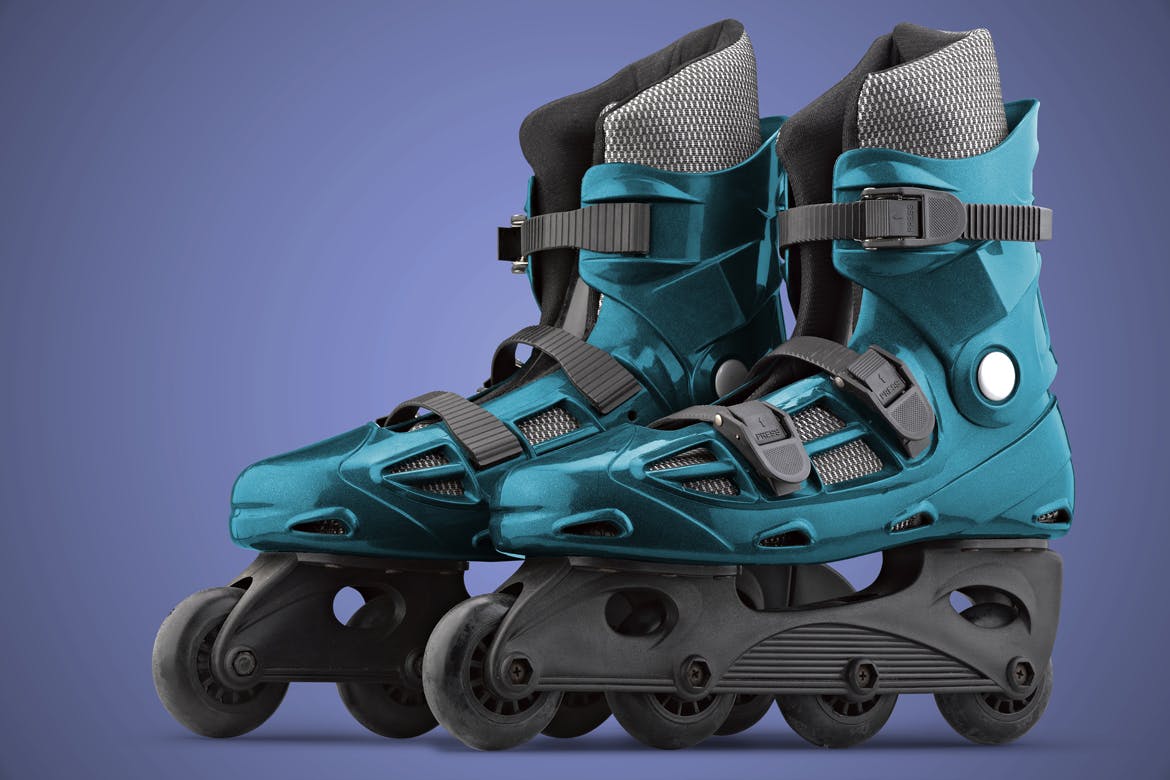 旱冰鞋溜冰鞋外观设计样机第一素材精选模板 Roller_Skate-Mockup插图(4)