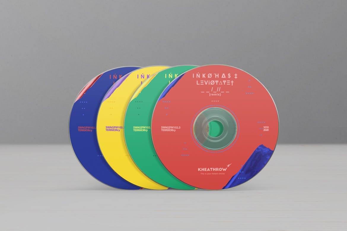 CD/DVD光盘包装&封面设计蚂蚁素材精选模板v1 CD / DVD Сardstock Paper Sleeve Mock-Ups Vol.1插图(8)