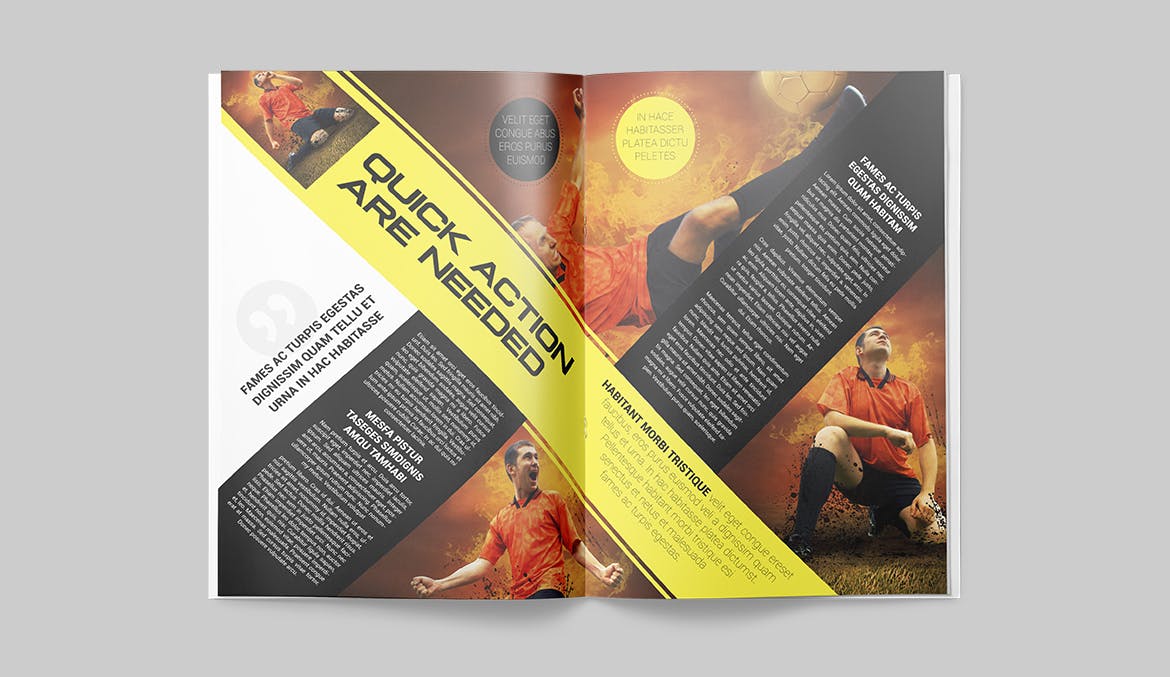 体育运动主题蚂蚁素材精选杂志版式设计InDesign模板 Magazine Template插图(4)