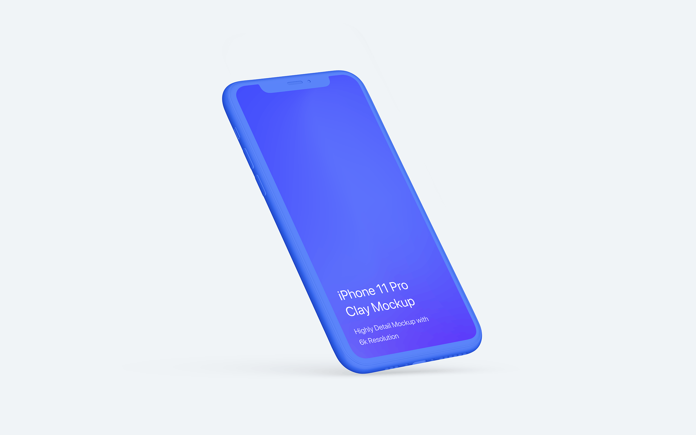 黏土陶瓷风格iPhone 11 Pro手机第一素材精选样机模板 iPhone 11 Pro Mockup – Clay Mockup Pack插图(6)