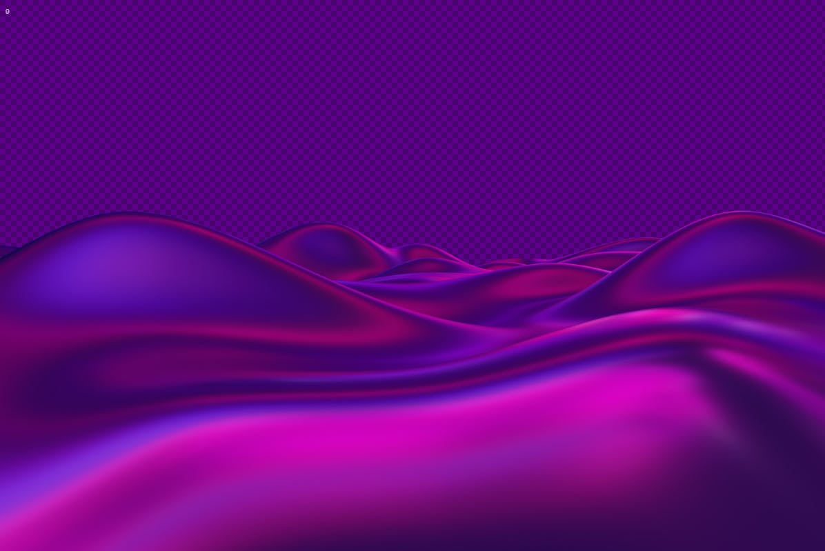 3D绘制粉紫色抽象波纹背景图素材 Abstract 3D Rendering of Waves –  Pink And Purple插图(8)