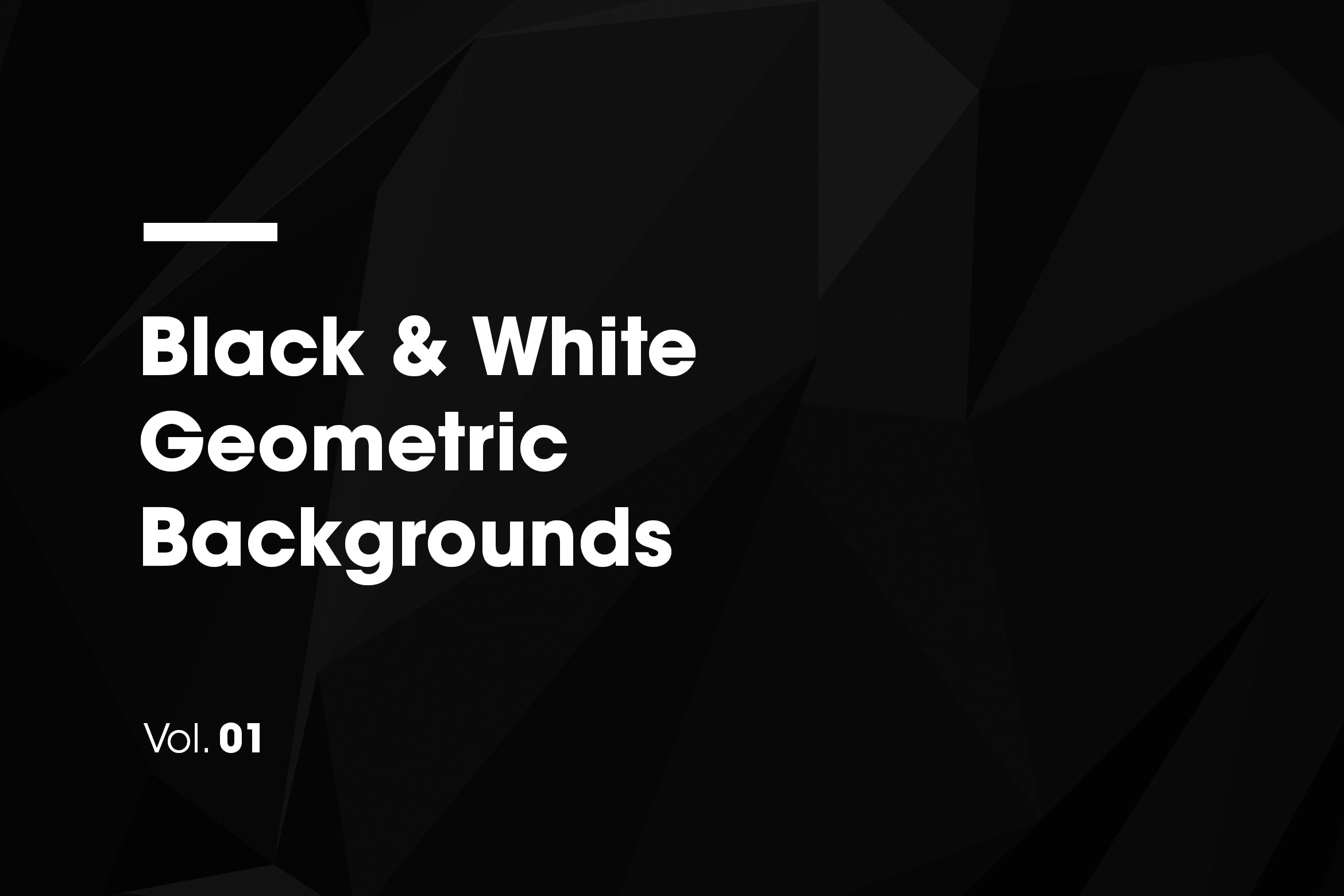黑白风格几何图形高清背景图素材 Black & White | Geometric Backgrounds插图