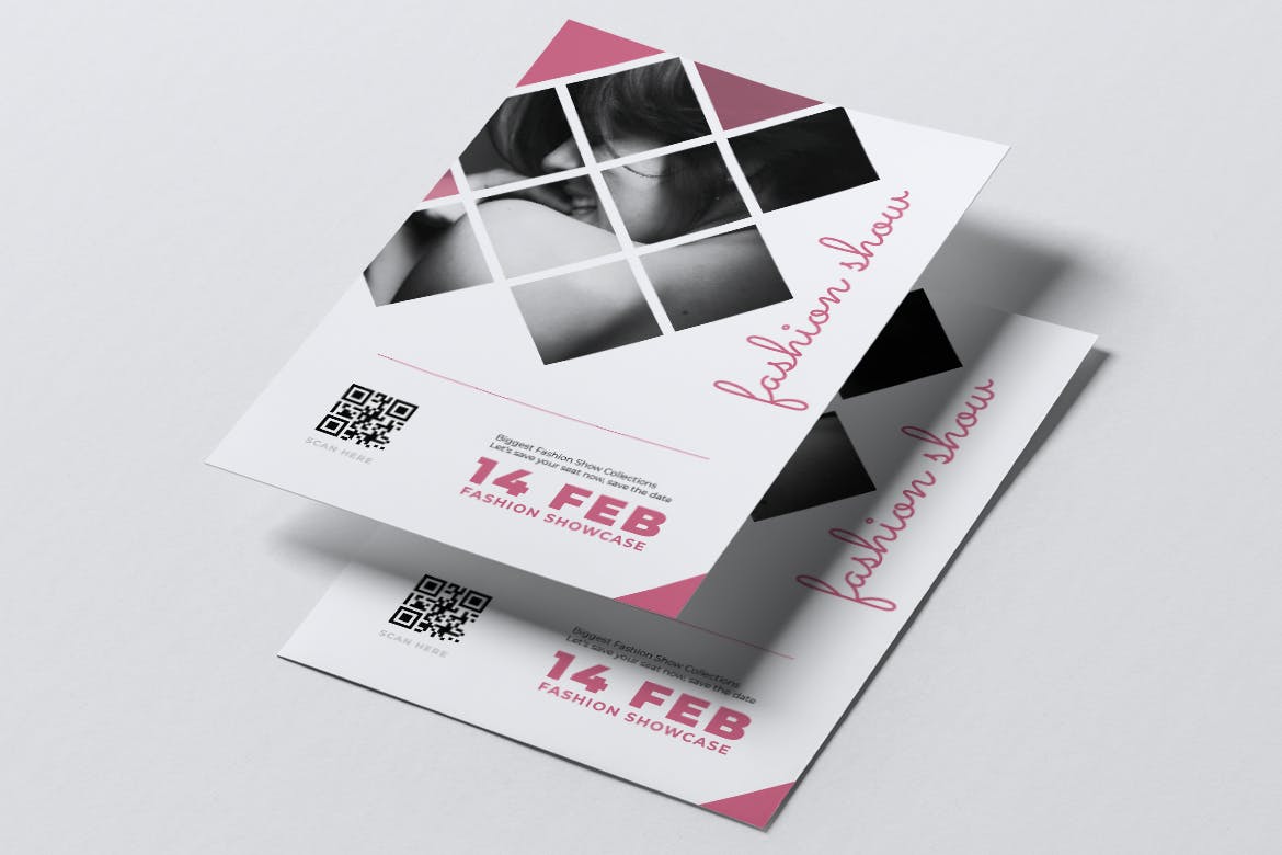 时装秀/活动传单&名片设计模板 GAIA Fashion Show / Event Flyer & Business Card插图(1)