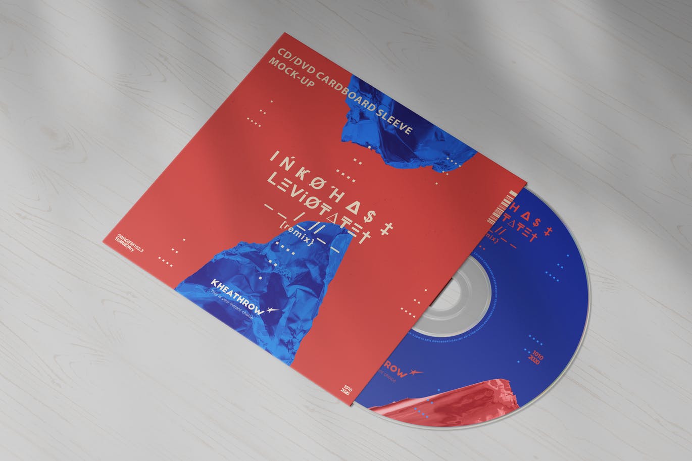 CD/DVD光盘包装&封面设计第一素材精选模板v1 CD / DVD Сardstock Paper Sleeve Mock-Ups Vol.1插图