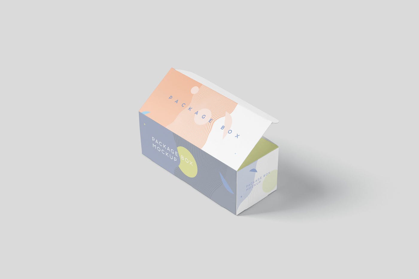 宽矩形包装盒外观设计效果图第一素材精选 Package Box Mock-Up Set – Wide Rectangle插图(5)