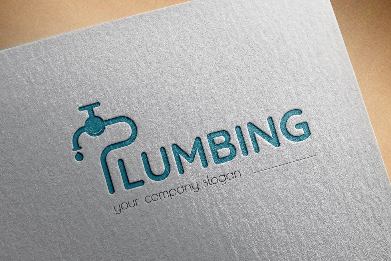 字母P图形供水设施品牌Logo设计蚂蚁素材精选模板 Plumbing Business Logo Template插图(2)