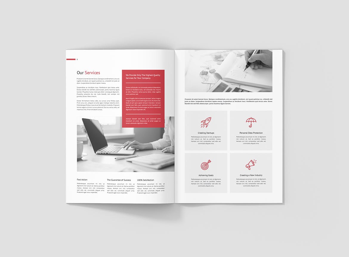 高档企业宣传/年度报告企业画册设计模板 Business Marketing – Company Profile插图5