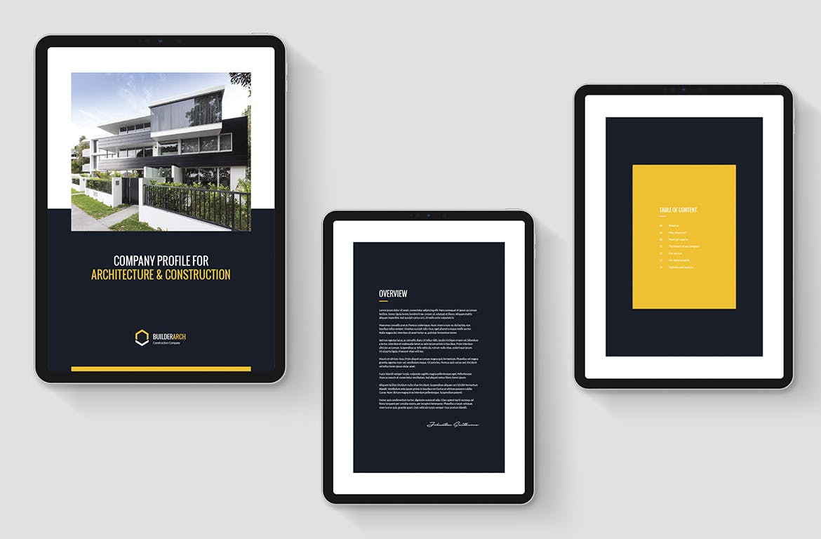 建筑公司电子书画册设计模板 BuilderArch – eBook Company Profile插图1